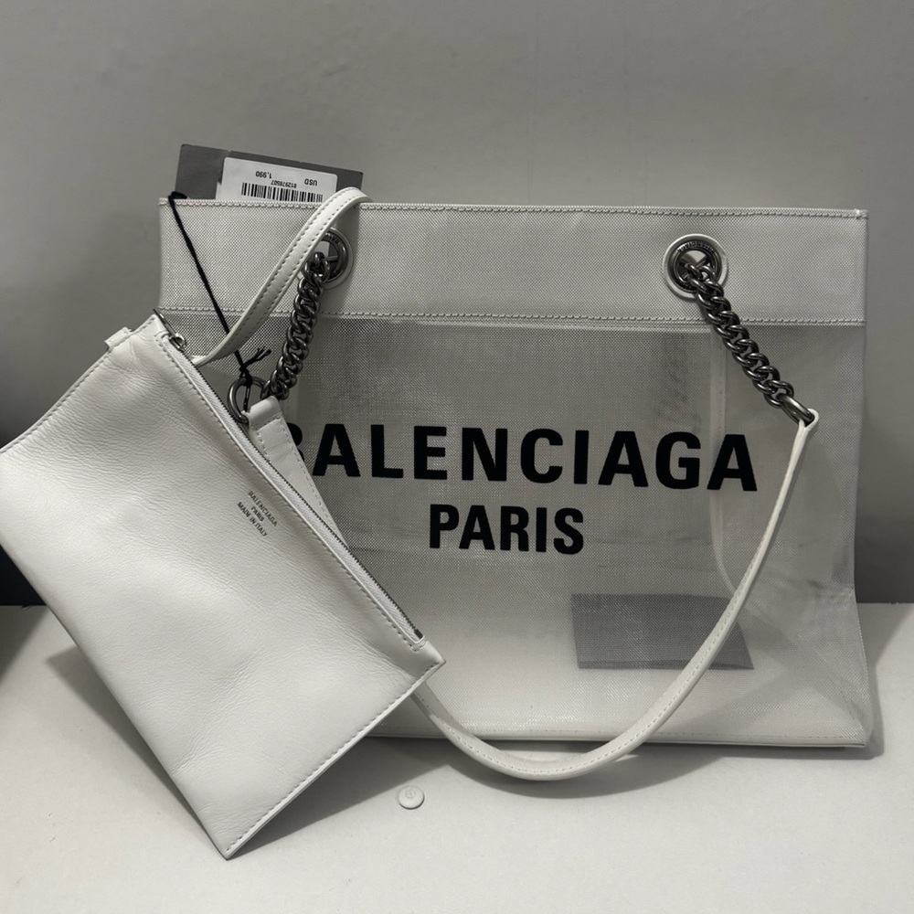 Balenciaga White Tote Bag